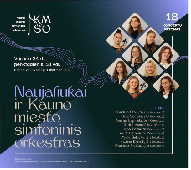 Gimnazijos mokinių koncertas su Kauno miesto simfoniniu orkestru